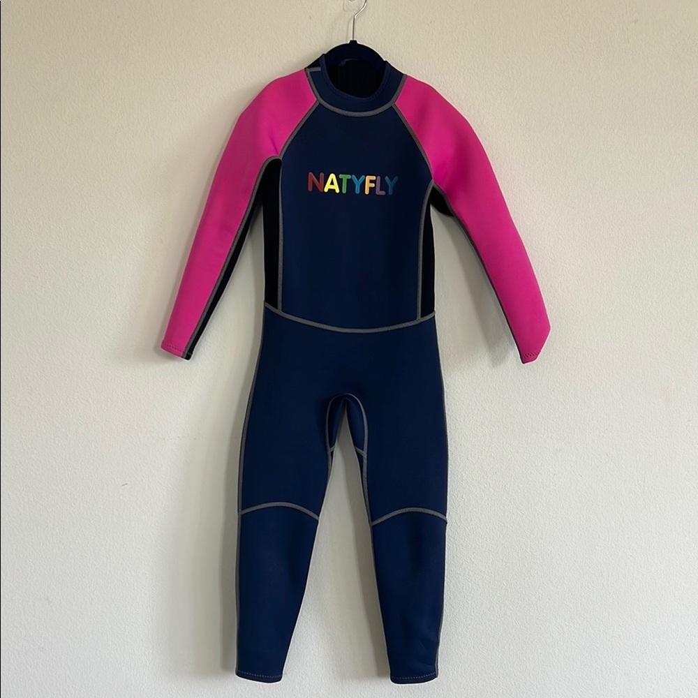 Youth Natyfly Pink and Blue Wetsuit